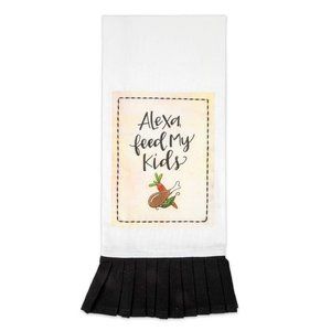 Alexa Feed My Kids Simply Sassy Tea Towel Housewarming Bridal Shower Gift